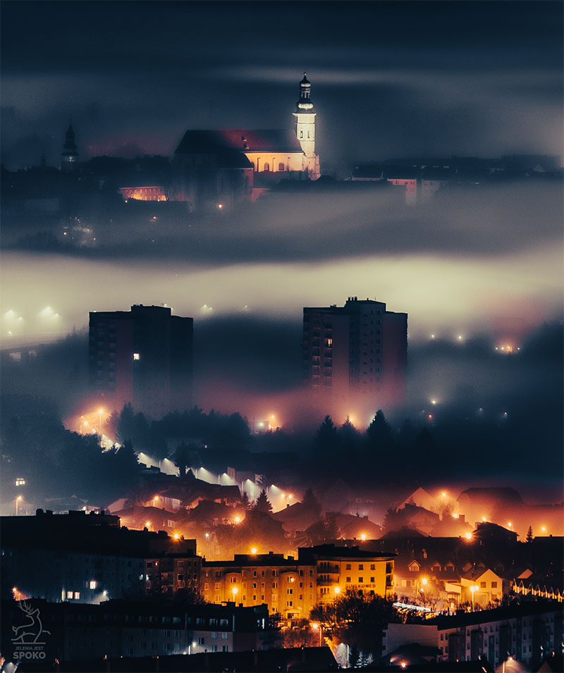 Miasto do snu przez mgły tulone