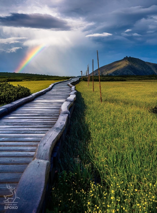 ŚNIEŻKA Tęczowy łuk 3 plakat od Jelenia jest SPOKO_full