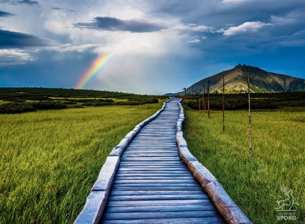 ŚNIEŻKA Tęczowy łuk plakat od Jelenia jest SPOKO_full