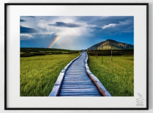 ŚNIEŻKA Tęczowy łuk plakat od Jelenia jest SPOKO_wiz