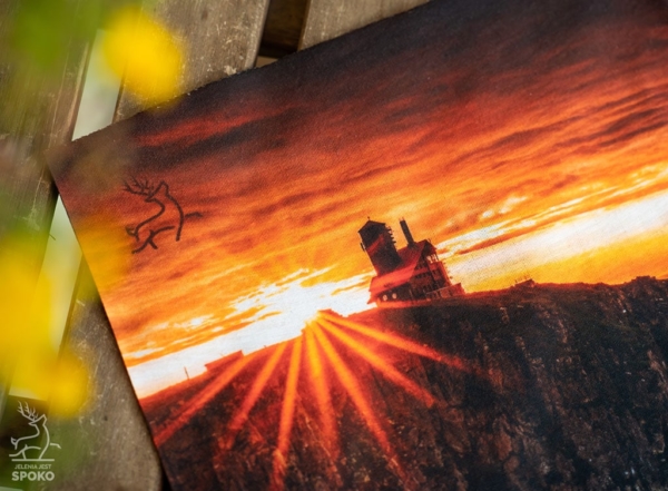 Komin wielofunkcyjny od Jelenia jest SPOKO ze wzorem Śnieżne Kotły w Karkonoszach