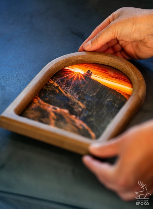 MiniWydruk od Jelenia jest SPOKO w rustykalnej ramce