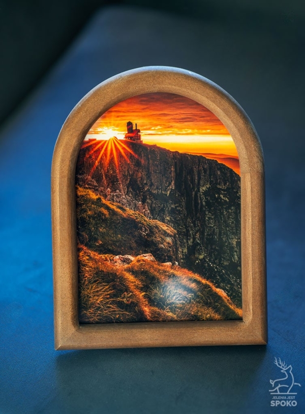 MiniWydruk od Jelenia jest SPOKO w rustykalnej ramce