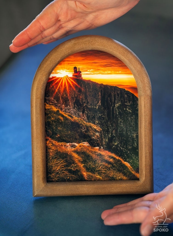 MiniWydruk od Jelenia jest SPOKO w rustykalnej ramce