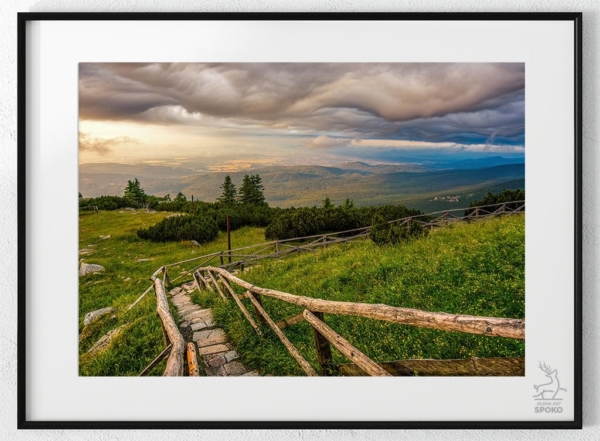 Karkonoskie Szlaki morskie fale 2 plakat od Jelenia jest SPOKO_wiz