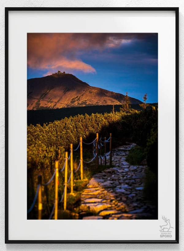 ŚNIEŻKA Złoty naszyjnik plakat od Jelenia jest SPOKO_wiz ŚNIEŻKA Złoty naszyjnik plakat od Jelenia jest SPOKO_wiz