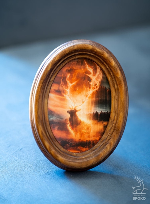 MiniWydruk w ramce Bestia Jelnik od Jelenia jest SPOKO