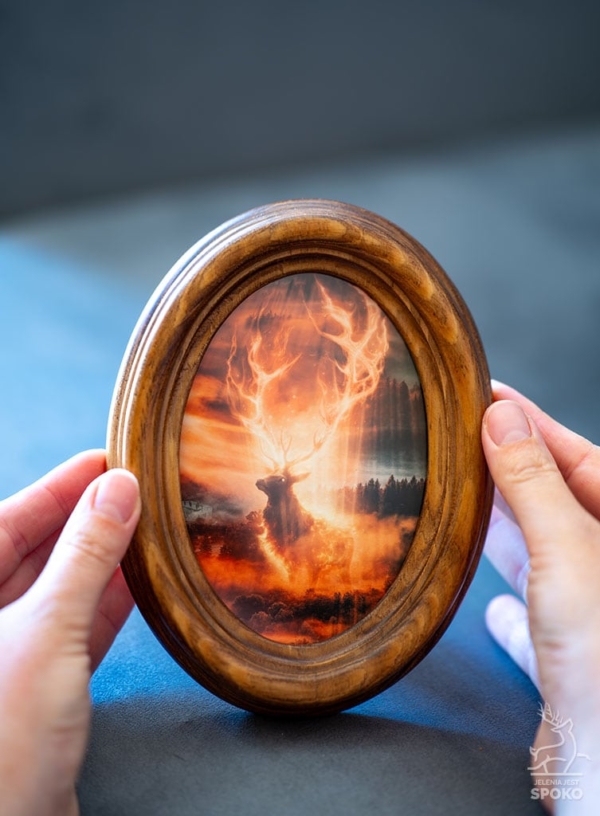 MiniWydruk w ramce Bestia Jelnik od Jelenia jest SPOKO