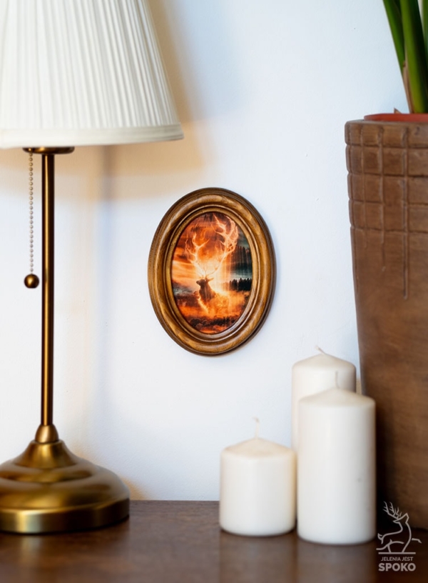 MiniWydruk w ramce Bestia Jelnik od Jelenia jest SPOKO