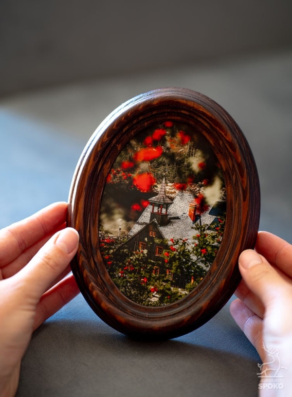 MiniWydruk w ramce Samotnia od Jelenia jest SPOKO