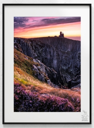 Śnieżne Kotły Gdy niebo wrzosom pozazdrości kolorów plakat od Jelenia jest SPOKO_wiz