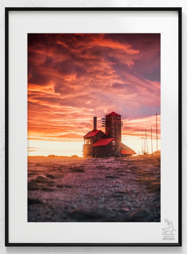 Śnieżne Kotły Narodziny poranka plakat od Jelenia jest SPOKO_wiz